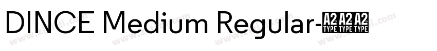 DINCE Medium Regular字体转换